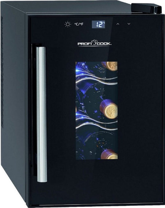 ProfiCook Weintemperierschrank ProfiCook PC-WK 1230 Weintemperierschrank für 6 Fla. Weinkühlschrank für 6 Standardflaschen á 075lAnti-Vibrationssystem (geräuscharm ≤ 26 dB)