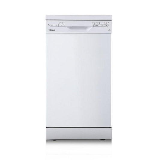 Midea Standgeschirrspüler SF 3.45NW Pro 9 l 9 Maßgedecke 47 db 5 Programme 92 kWh/100 Zyklen Weiß