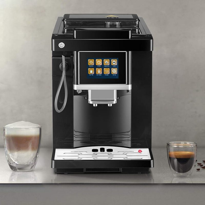 Acopino Kaffeevollautomat Acopino Roma One Touch Kaffeevollautomat Cappuccino und Latte macchiato auf Knopfdruck Farbdisplay Einfache Reinigung One Touch Bedienung Entkalkungsprogramm programmierbare Getränkeeinstellungen