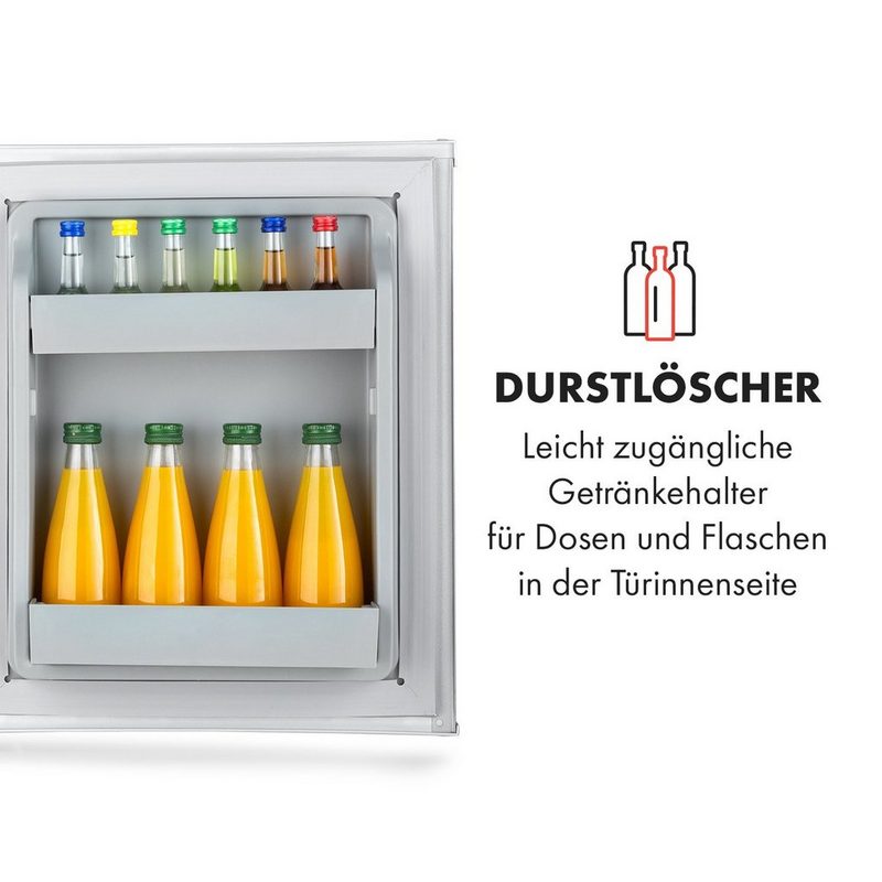 Klarstein Table Top Kühlschrank Happy Hour Minibar 5-15°C EEK G 25dB LED-Licht 10035242A 47 cm hoch 38 cm breit Hausbar Minikühlschrank ohne Gefrierfach Getränkekühlschrank klein Flaschenkühlschrank Kühlschrank Mini Bierkühlschrank Minibar Getränke