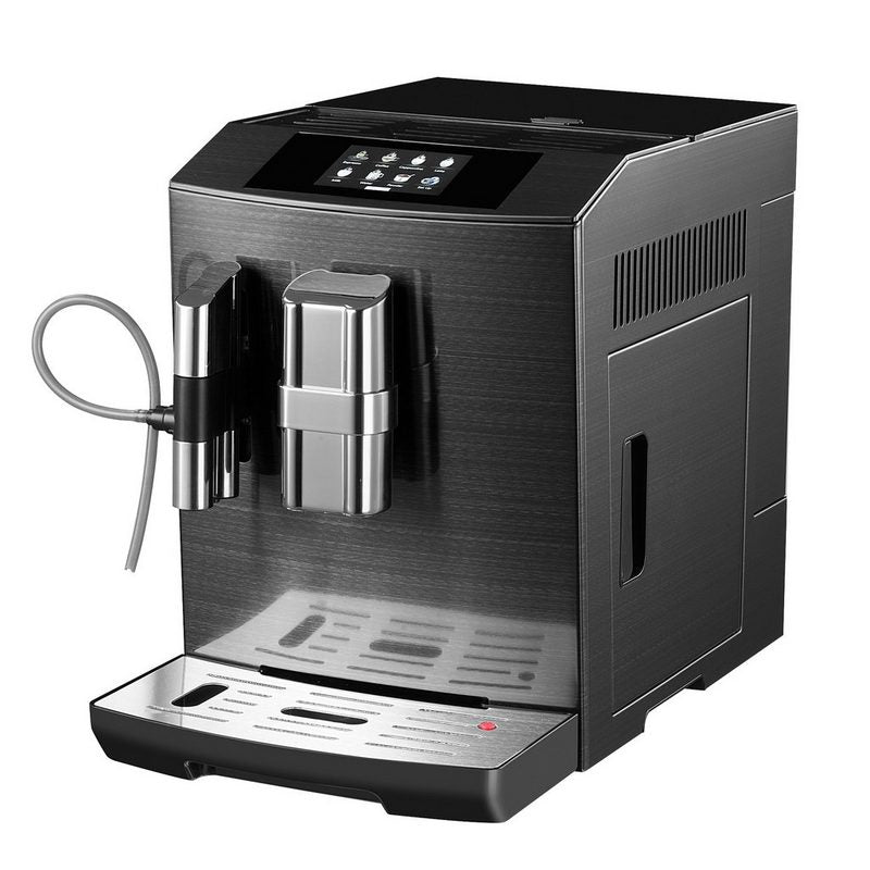 Acopino Kaffeevollautomat Modena ONE Touch Kaffeevollautomat in Edelstahl schwarz Cappuccino und Latte macchiato auf Knopfdruck