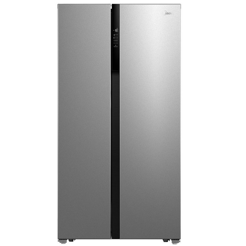 Midea Side-by-Side Serie 7 MDRS710FGF02 176.5 cm hoch 89.7 cm breit Nofrost 1765 cm Höhe 897 cm Breit 532L Gesamtvolumen Super Mode