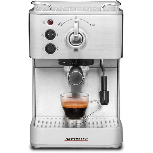 Gastroback Siebträgermaschine Design Espresso Plus - Siebträger Espressomaschine - edelstahl