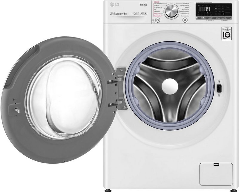 LG Waschtrockner V7WD96H1A 9 kg 6 kg 1400 U/min