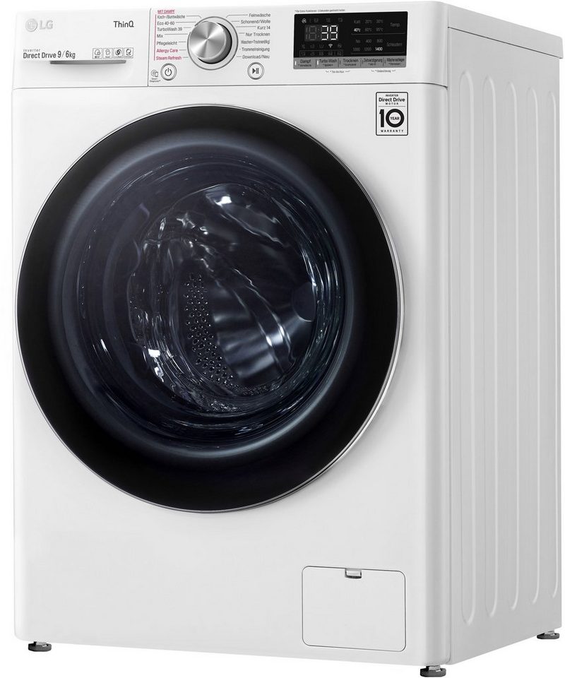 LG Waschtrockner V7WD96H1A 9 kg 6 kg 1400 U/min