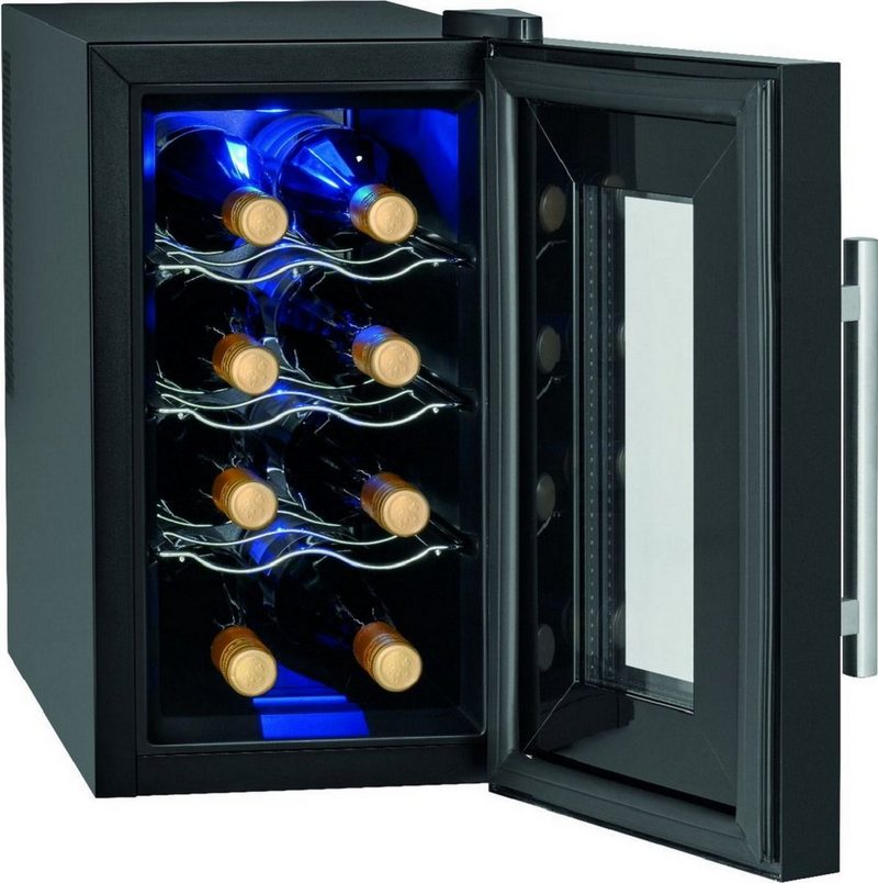 ProfiCook Weintemperierschrank ProfiCook PC-WK 1232 Weintemperierschrank für 8 Fla. Weinkühlschrank für 8 Standardflaschen á 075lThermoelektrische Kühlung (kein Kompressor)